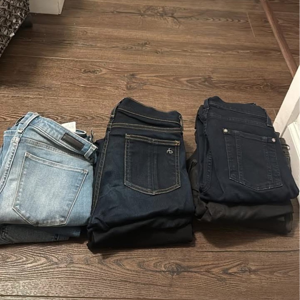 10 pairs of jeans (rag and bone, j brand, a&f, seven, Alice & Olivia etc)